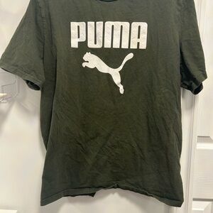 Puma Dark Green Crew Neck Tee